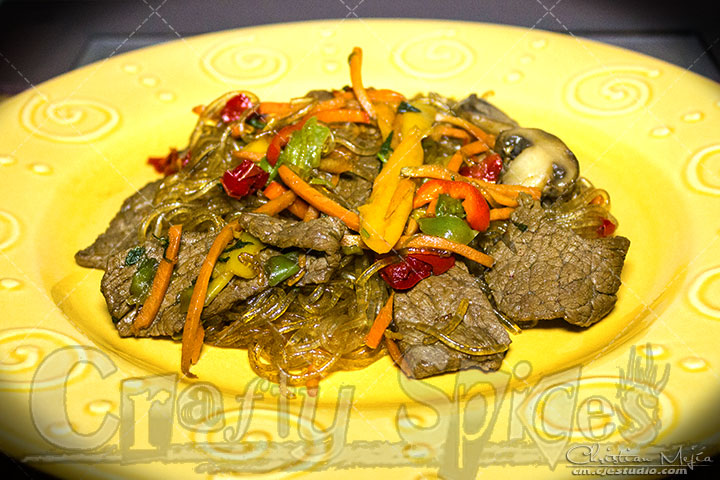 Rice Noodles Stir Fry 