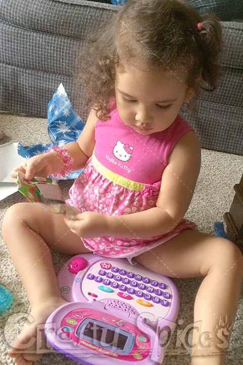 Kaylee with her new LeapTop Kaylee with her new LeapTop