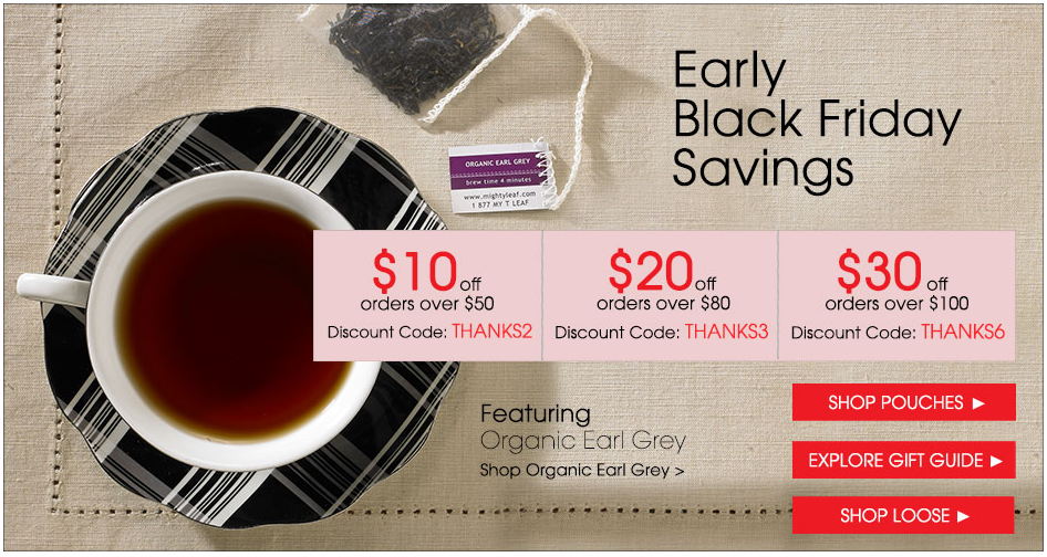 Mighty Leaf Tea Black Friday Sale Mighty Leaf Tea Black Friday Sale