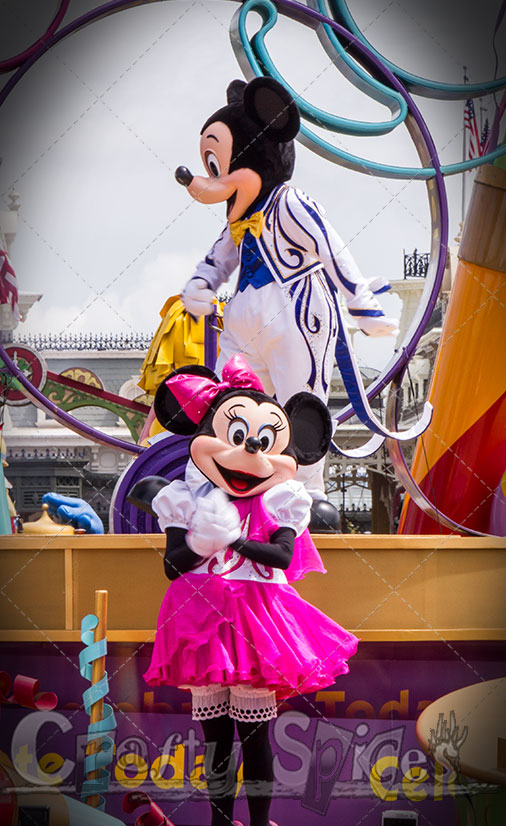 Mickey and Minnie mouse at one of the parade Mickey and Minnie mouse at one of the parade