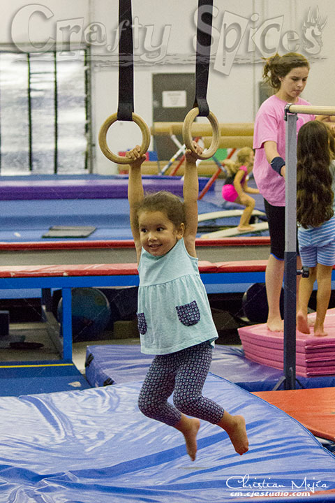 Kaylee at the rings, look at her happy hace Kaylee at the rings, look at her happy hace