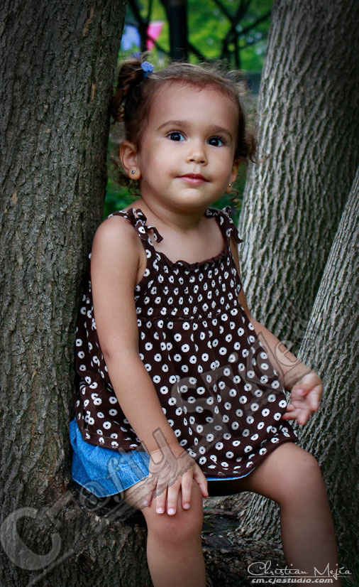 Kira, our little model. Kira, our little model.