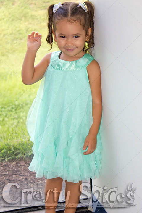 Early morning on her big day Early morning on her big day