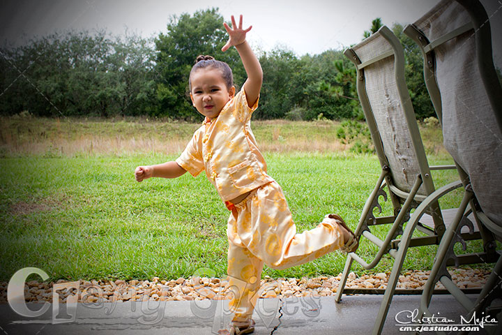 Kaylee and her Kung fu moves Kaylee and her Kung fu moves