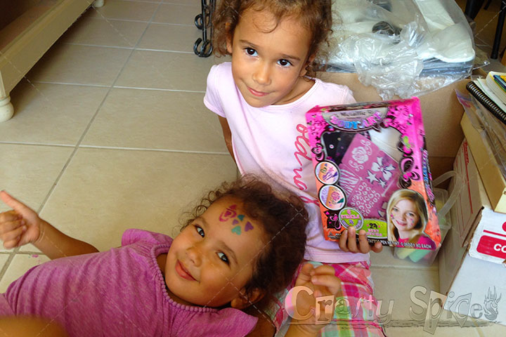 Kaylee and Kira with a new play tattoo set Kaylee and Kira with a new play tattoo set