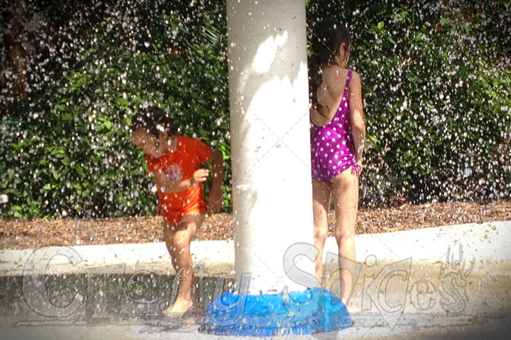 Kira at the water park with some friends. Kira at the water park with some friends.