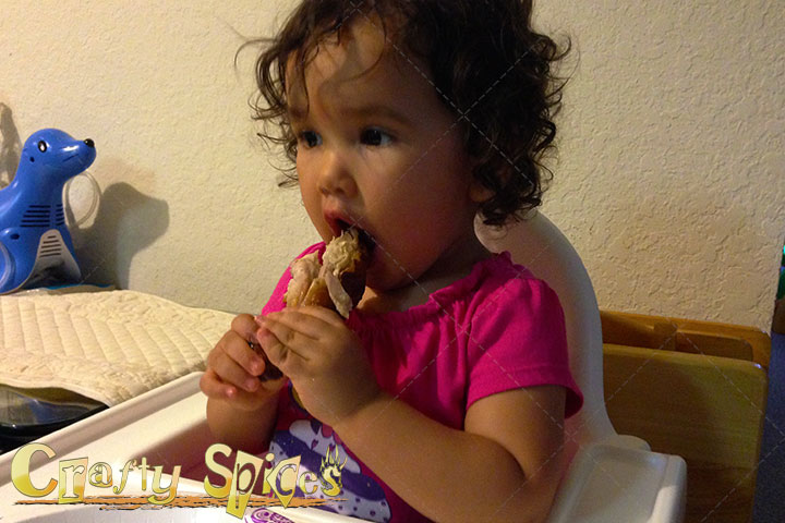 Kaylee eating Chicken Kaylee eating Chicken