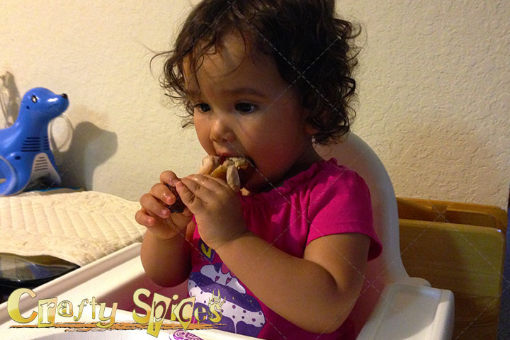 Kaylee eating Chicken Kaylee eating Chicken